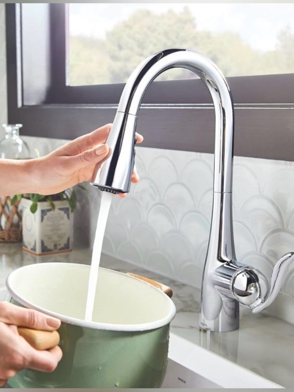 ⭐️ NEW ⭐️ Moen Arbor Chrome Single Handle Faucet 5995
